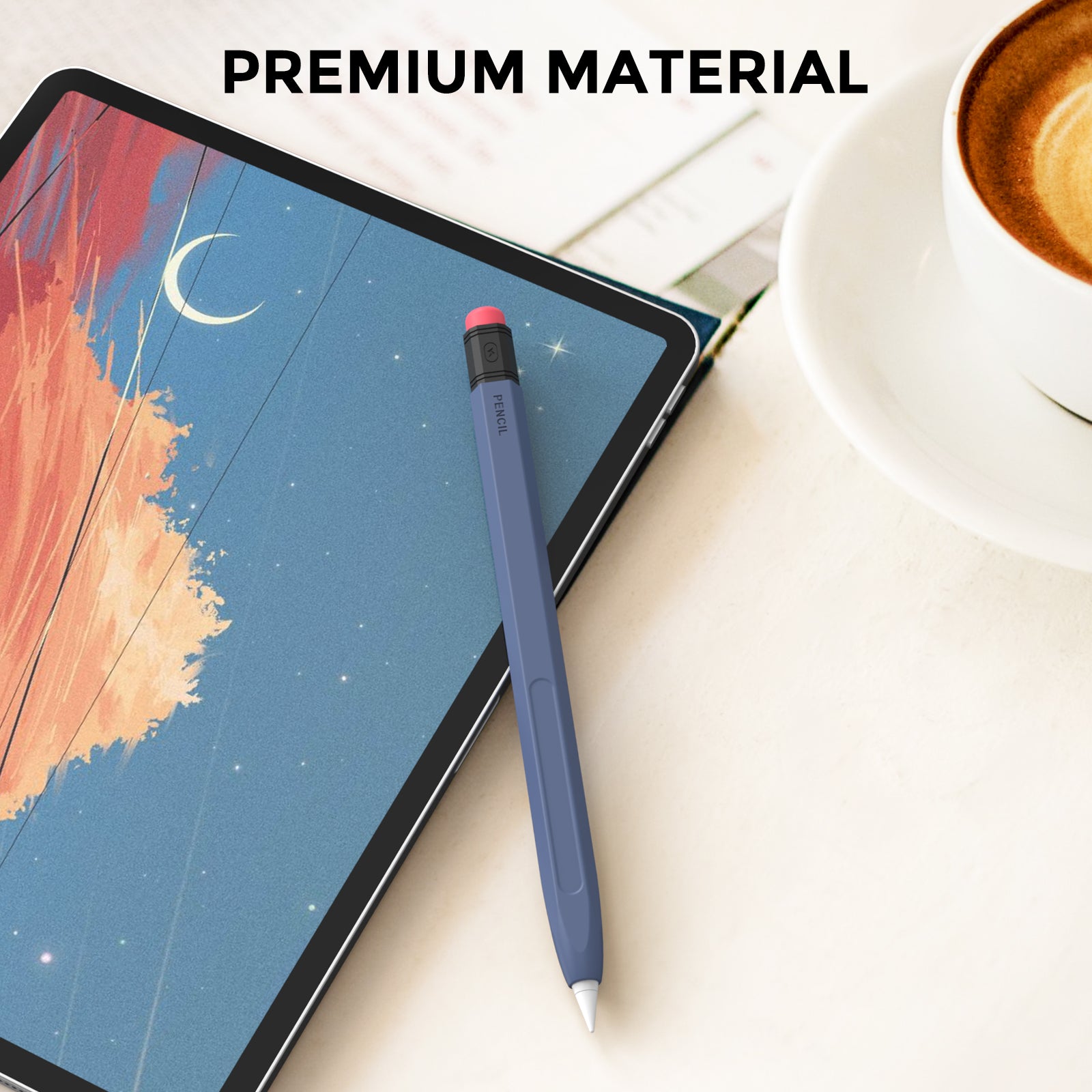 AHASTYLE PT180-2 For Apple Pencil 2nd Generation Retro Silicone Protective Sleeve Capacitive Stylus Pen Anti-drop Cover AHASTYLE PT180-2 For Apple Pencil 2nd Generation Retro Silicone Protective Sleeve Capacitive Stylus Pen Anti-drop Cover